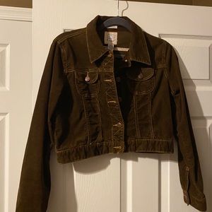Old Navy Brown Corduroy Cropped Jacket